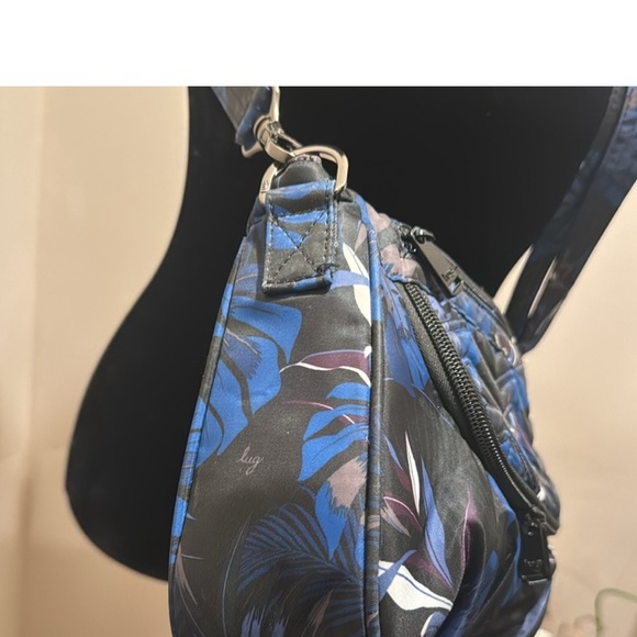 EUC LUG Mambo blue leaf crossbody bag - Picture 9 of 13